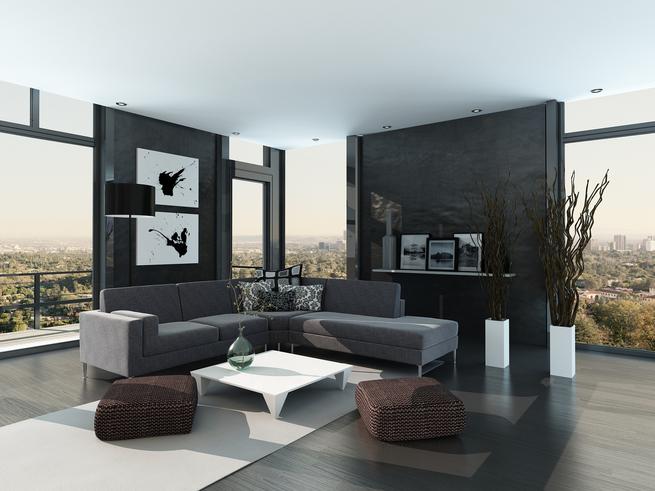 Minimalistyczny salon. Aranżacja nowoczesnego salonu