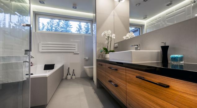 Elegancka i nowoczesna łazienka - styl minimalistyczny