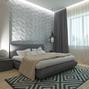 Sypialnia skandynawska i jej ozdoba - nowoczesny panel 3D
